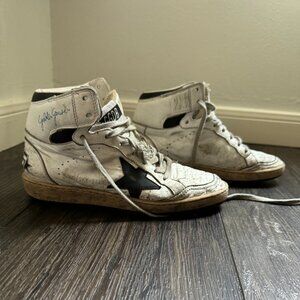 Golden Goose Sky Star Sneaker in White & Black